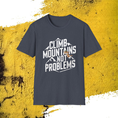 Climb Mountain Cotton Men T-Shirt