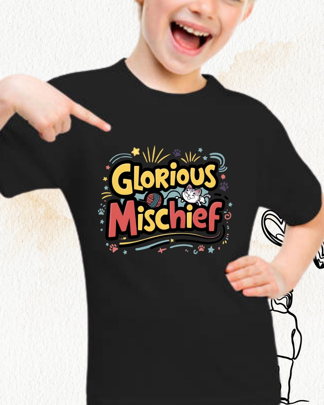 Glorious Mischief Kid Cotton T-Shirt