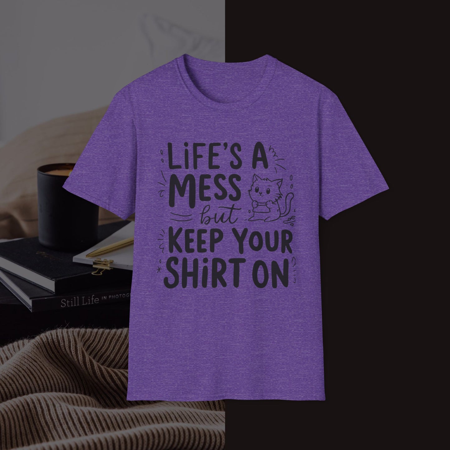 Life Messy Cotton T-Shirt