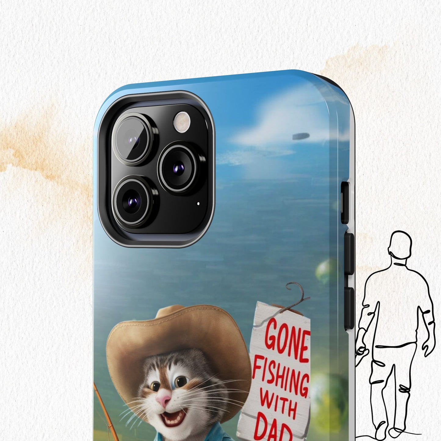 Dadcat Defender Wireless Charging Support Tough Case
