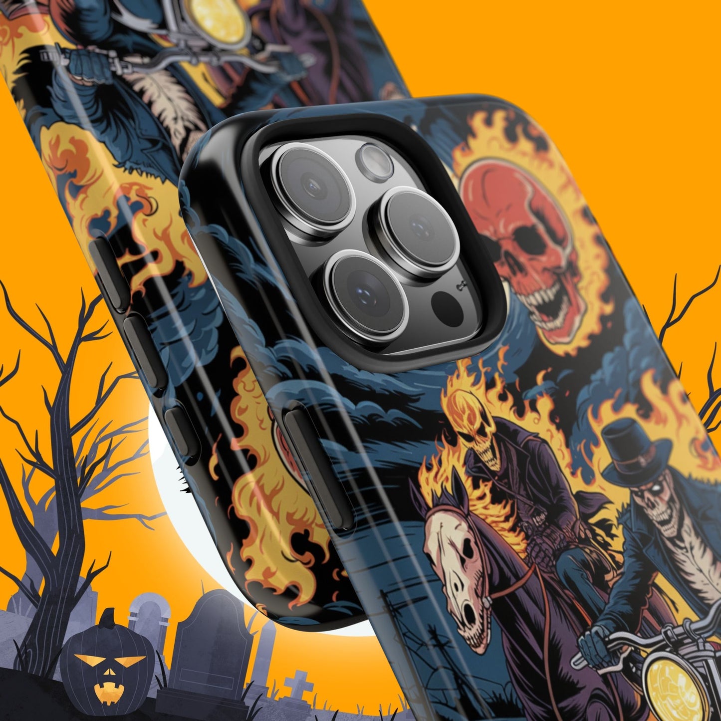 Ghost Rider Wireless Charging Support Tough Case