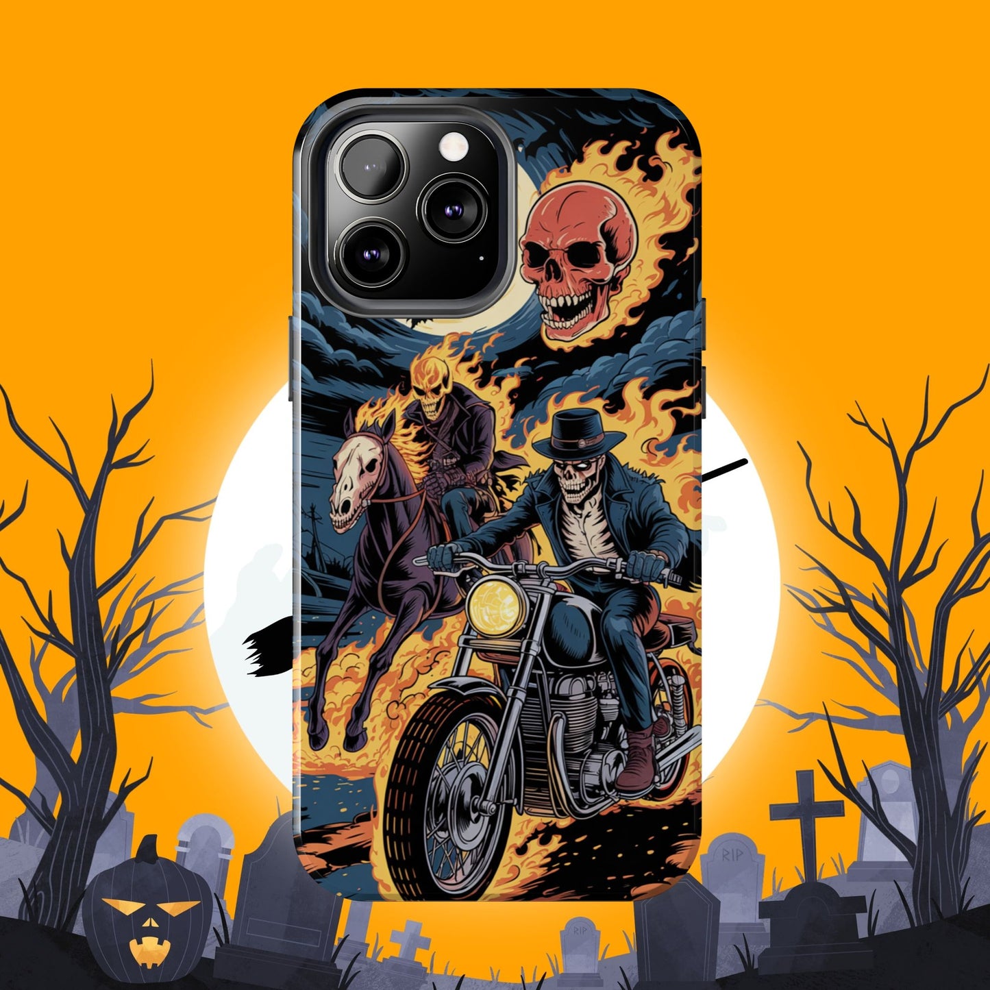 Ghost Rider Wireless Charging Support Tough Case