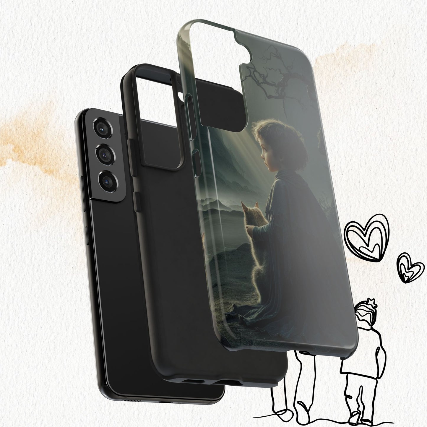 Meowtime Mate Wireless Charging Support Tough Case.