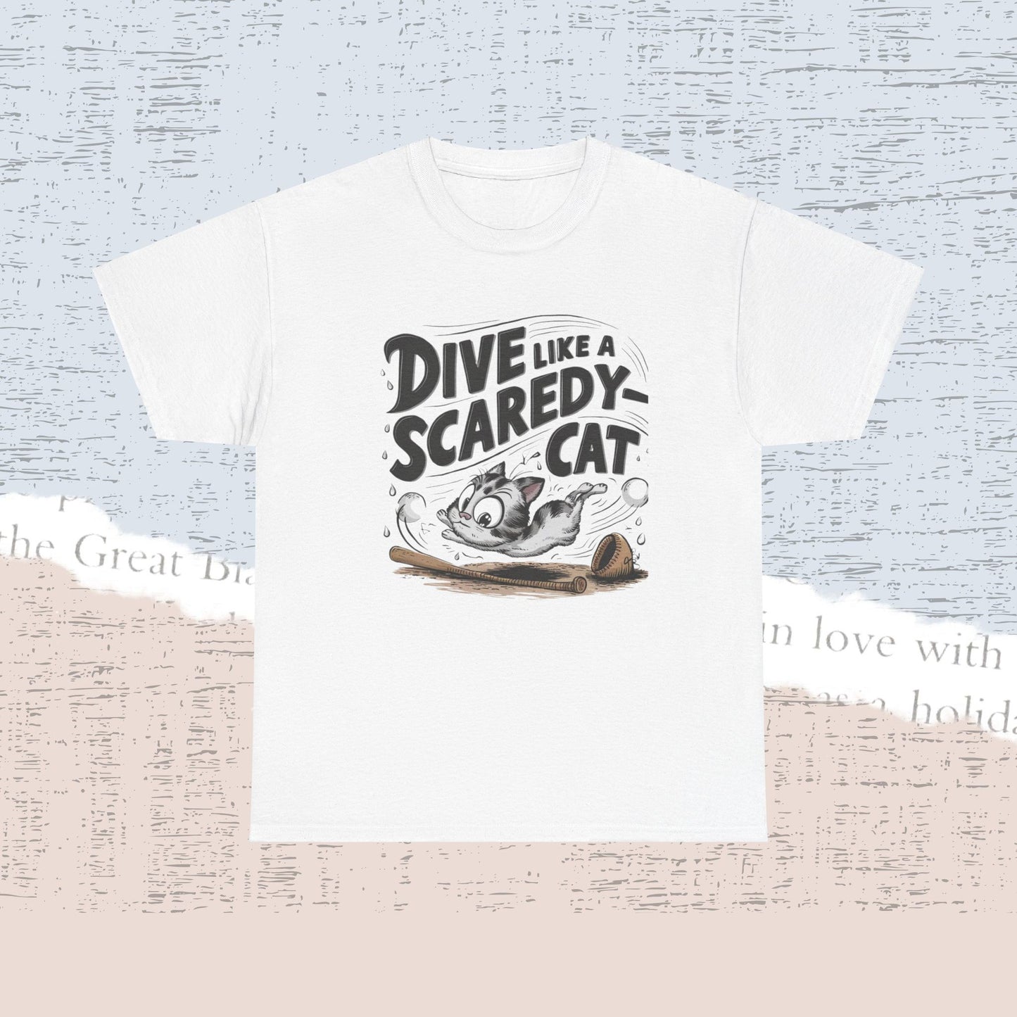Dive Like Scaredy Cat Cotton Tshirt