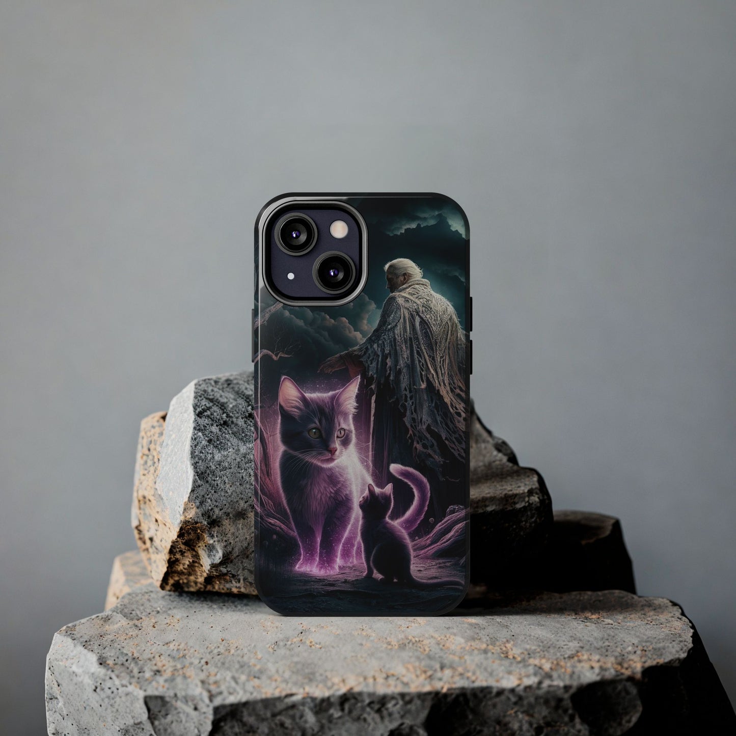 Meowmoirs Wireless Charging Support Tough Case