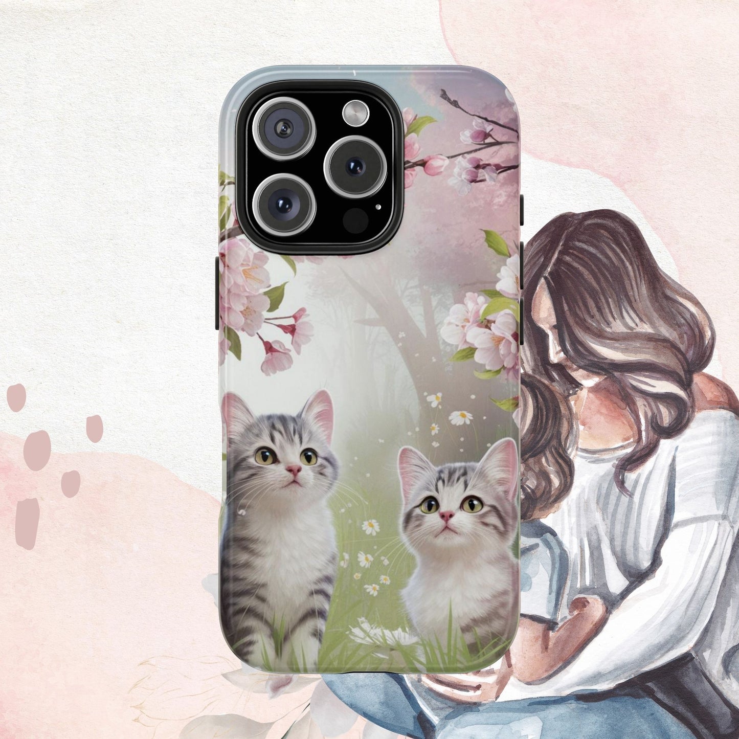 Lavender Lullaby Wireless Charging Support Tough Case
