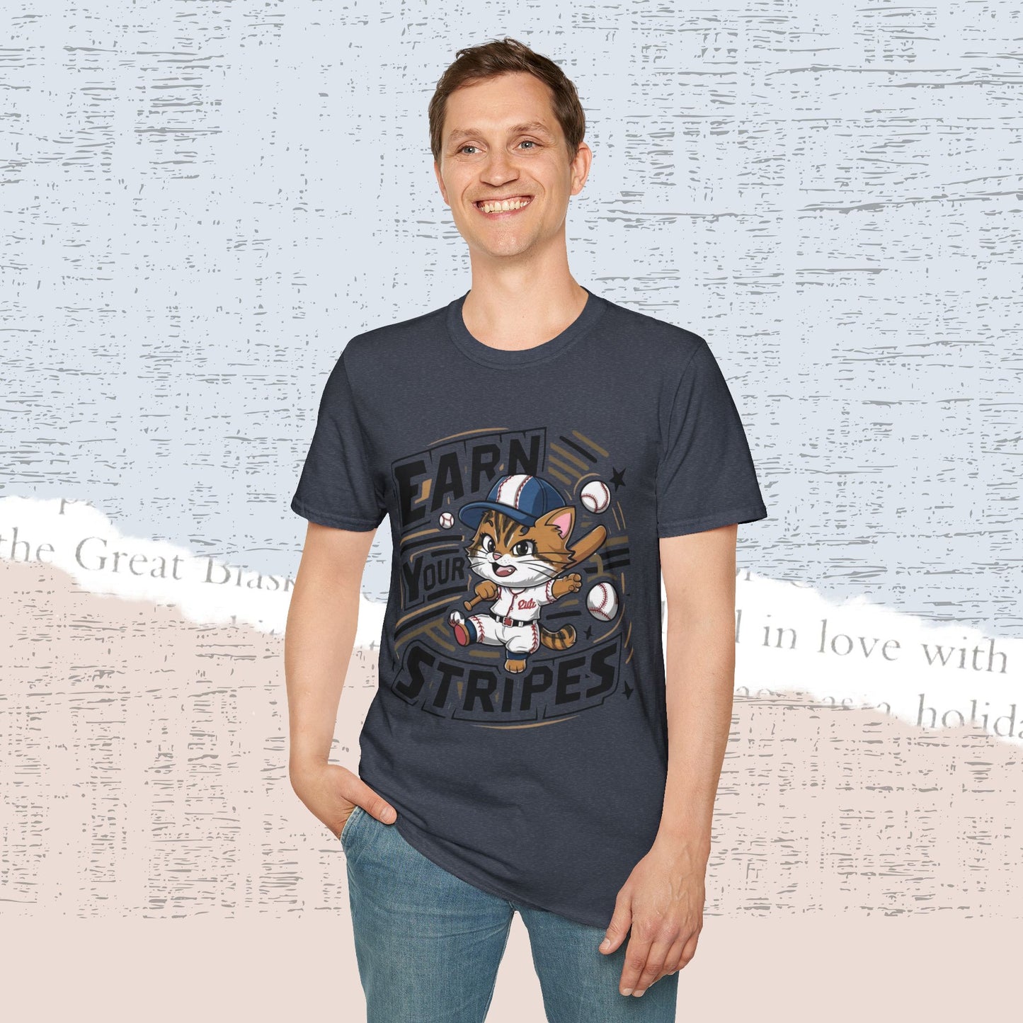 Earn Your Stripe Cotton Men Tee