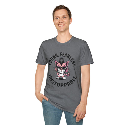 Young Fearless Unstoppable Cotton Men Tee