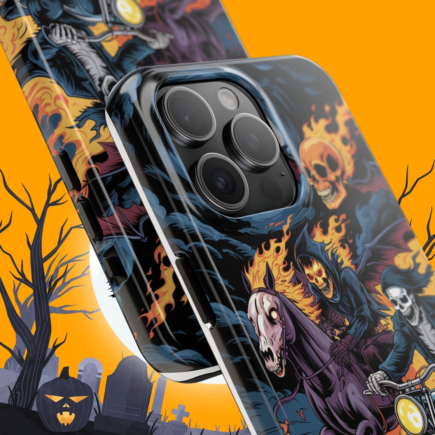 Ghost Riders Wireless Charging Support Tough Case