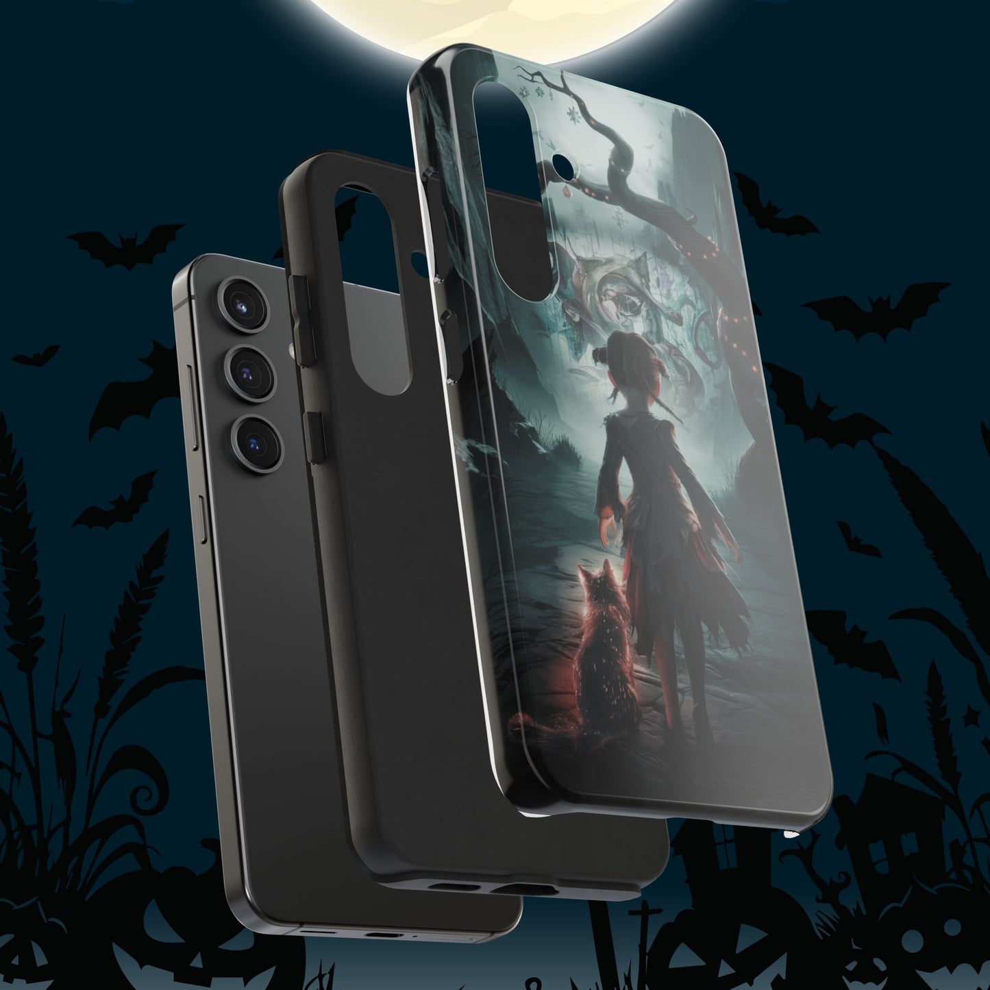 Feline Festivities Wireless Charging Support Tough Case.