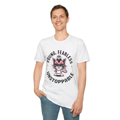 Young Fearless Unstoppable Cotton Men Tee