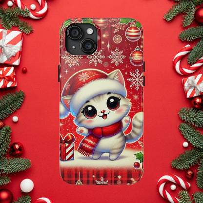 Merry Meows Wireless Charging Support Tough Case