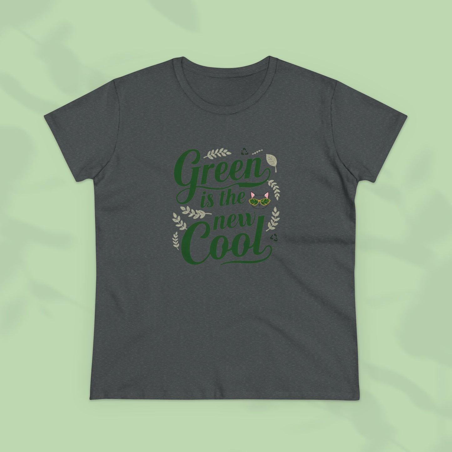 Green Is The New Cool Women Cotton Tees