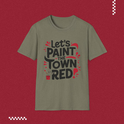 Let Paint Town Red Idiom Cotton T-Shirt