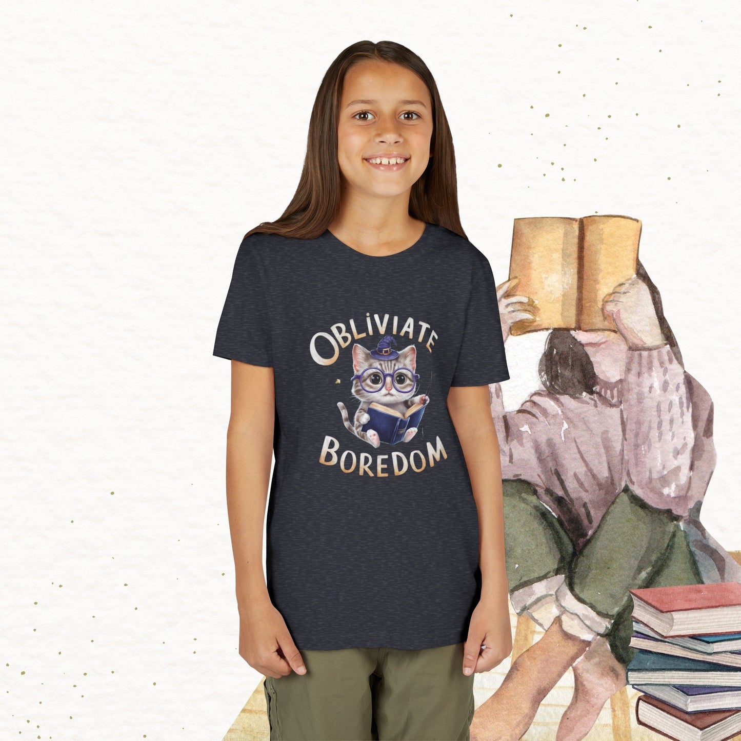 Obliviate Boredom Youth Heavy Cotton T-Shirt