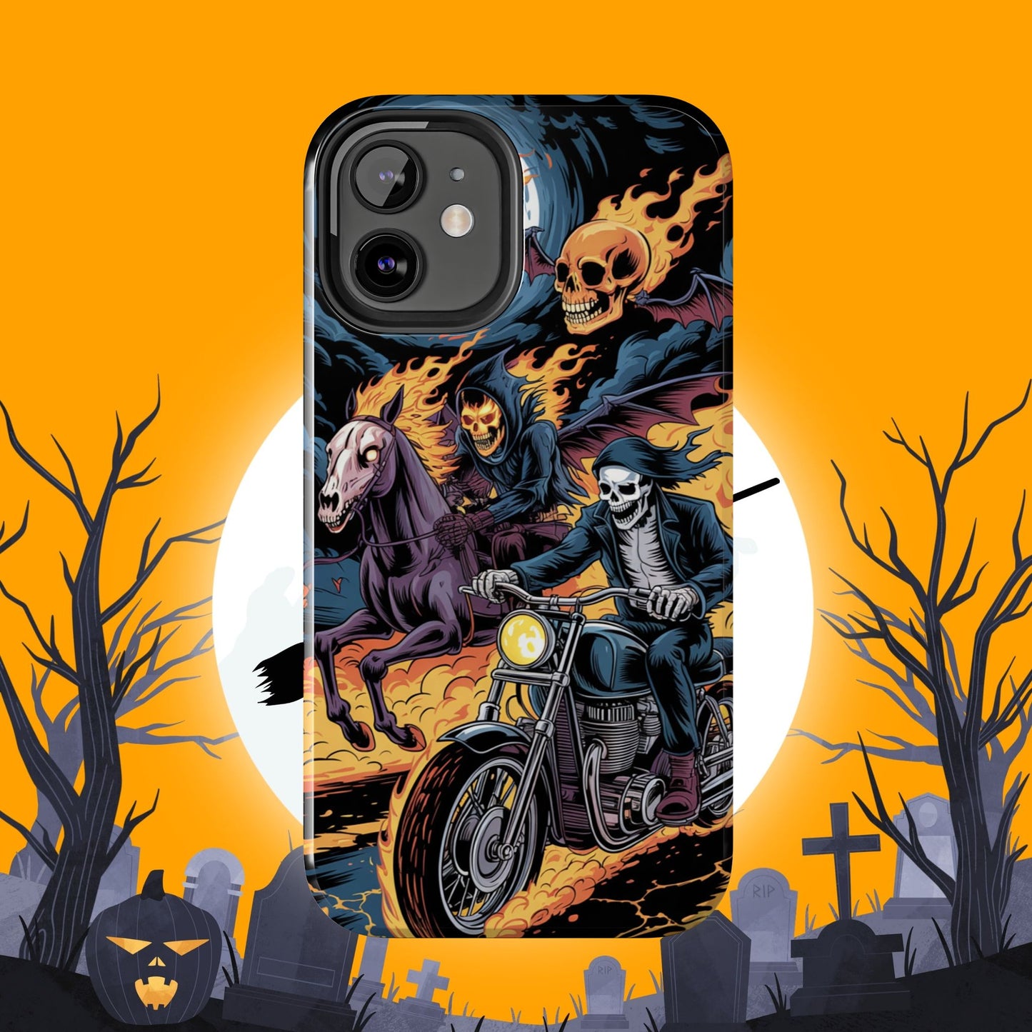 Ghost Riders Wireless Charging Support Tough Case