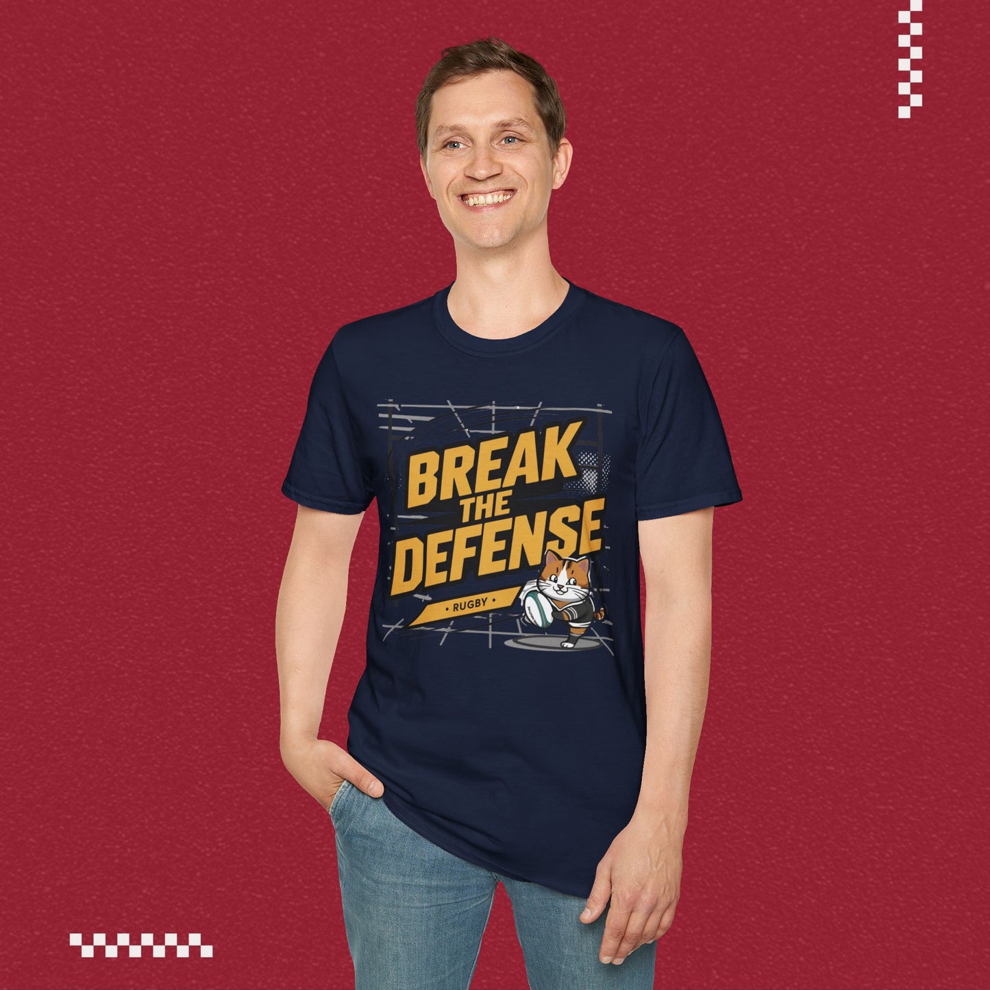Break The Defence Crew Neck Cotton Men Tshirt