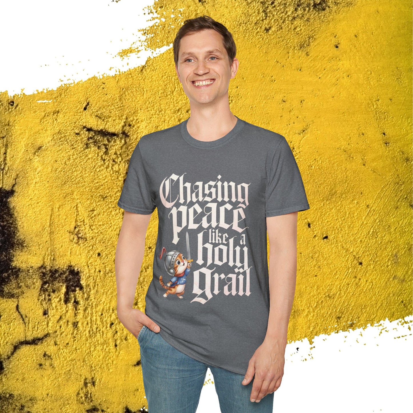 Chasing Peace Like Holy Grail Cotton Tee