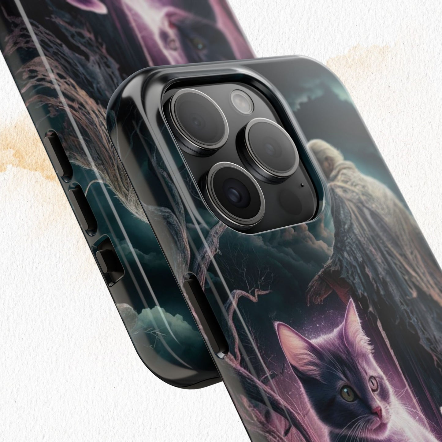 Meowmoirs Wireless Charging Support Tough Case