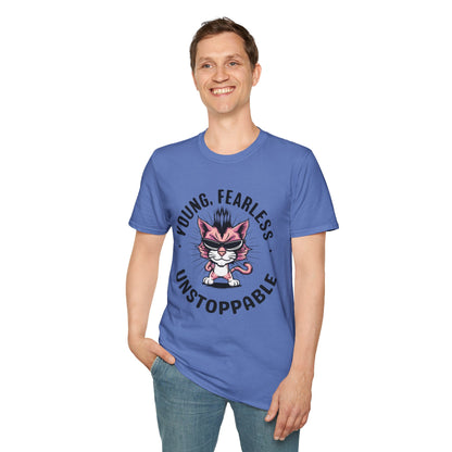 Young Fearless Unstoppable Cotton Men Tee