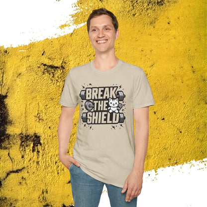 Break The Shield Cotton Men Tee