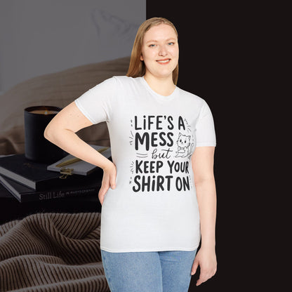 Life Messy Cotton T-Shirt