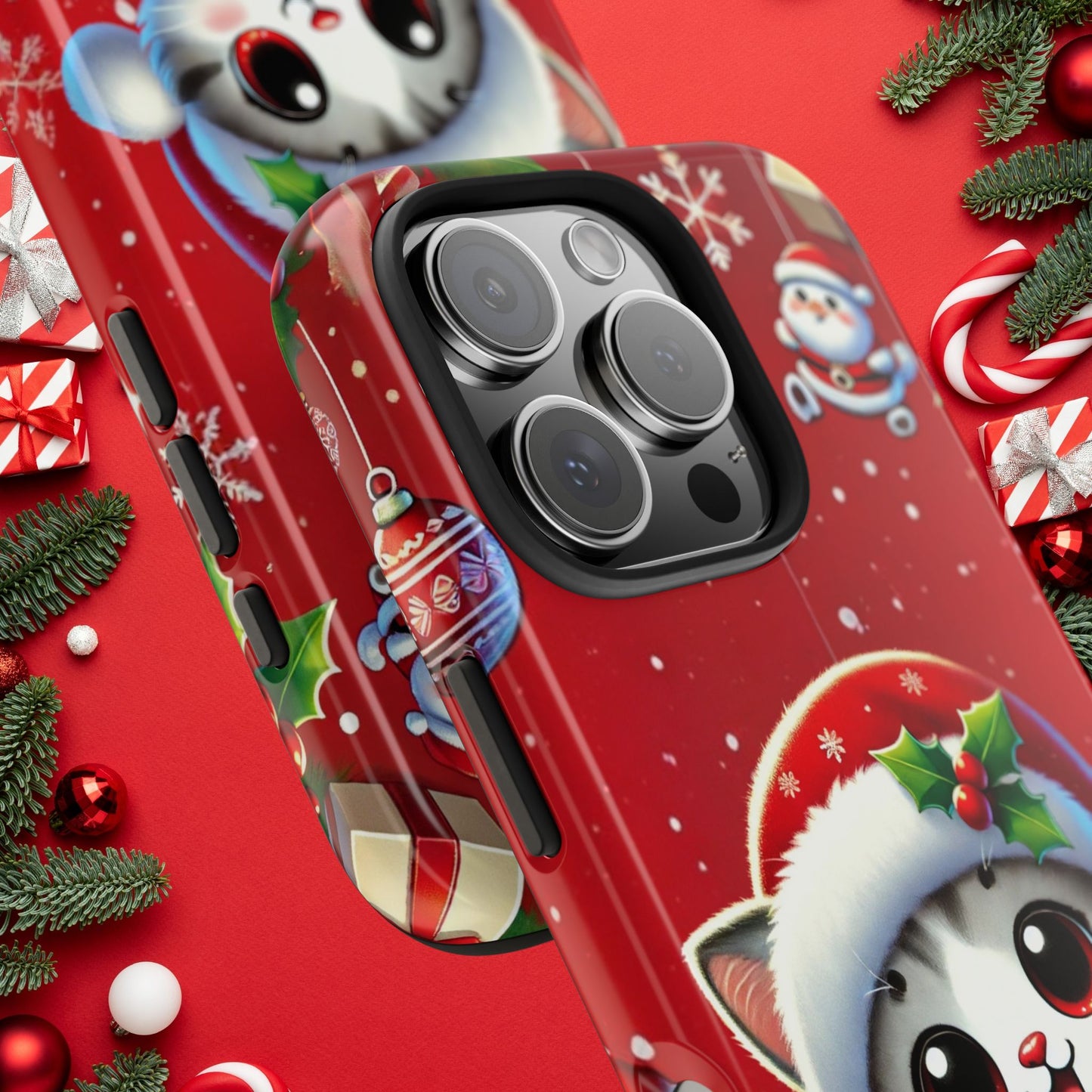 Purrfect Wishes Wireless Charging Support Tough Case