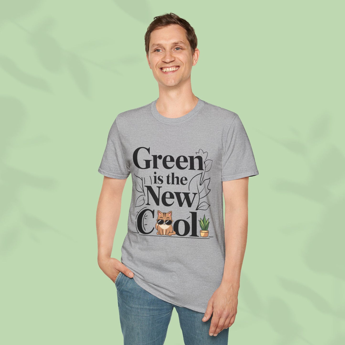 Green Is The New Cool Cotton T-Shirt
