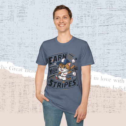 Earn Your Stripe Cotton Men Tee