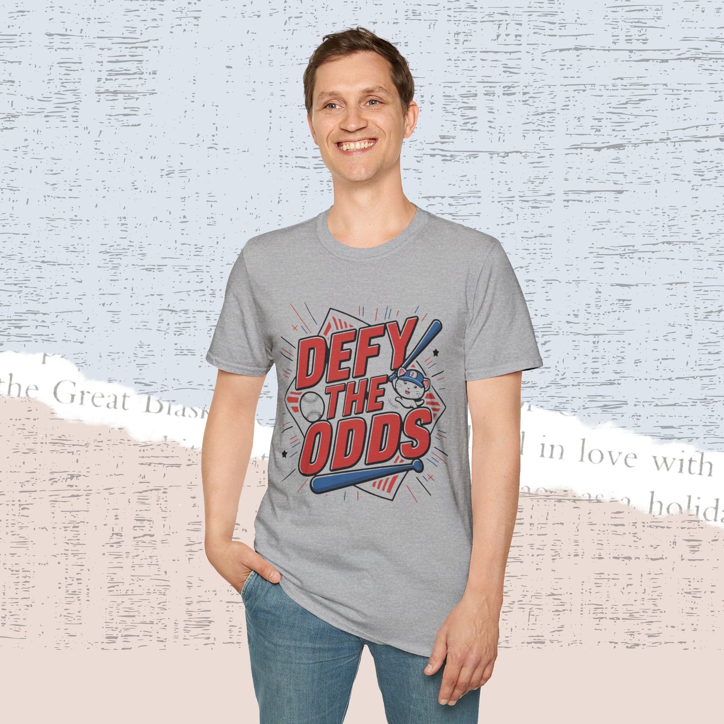 Defy The Odds Cotton Men Tee