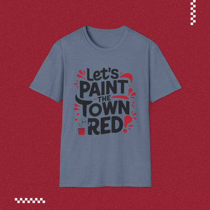 Let Paint Town Red Idiom Cotton T-Shirt