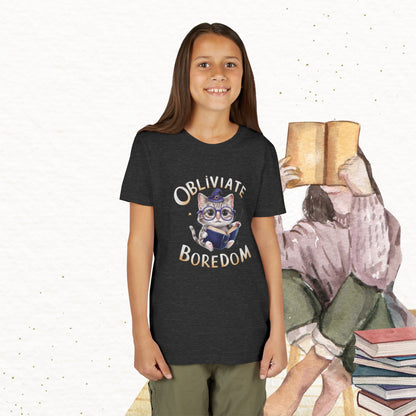 Obliviate Boredom Youth Heavy Cotton T-Shirt