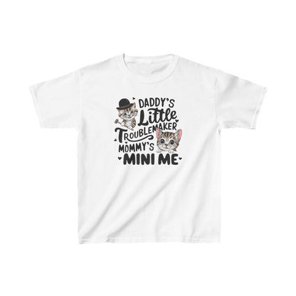 Daddy Little Troublemaker Kid Cotton Tshirts