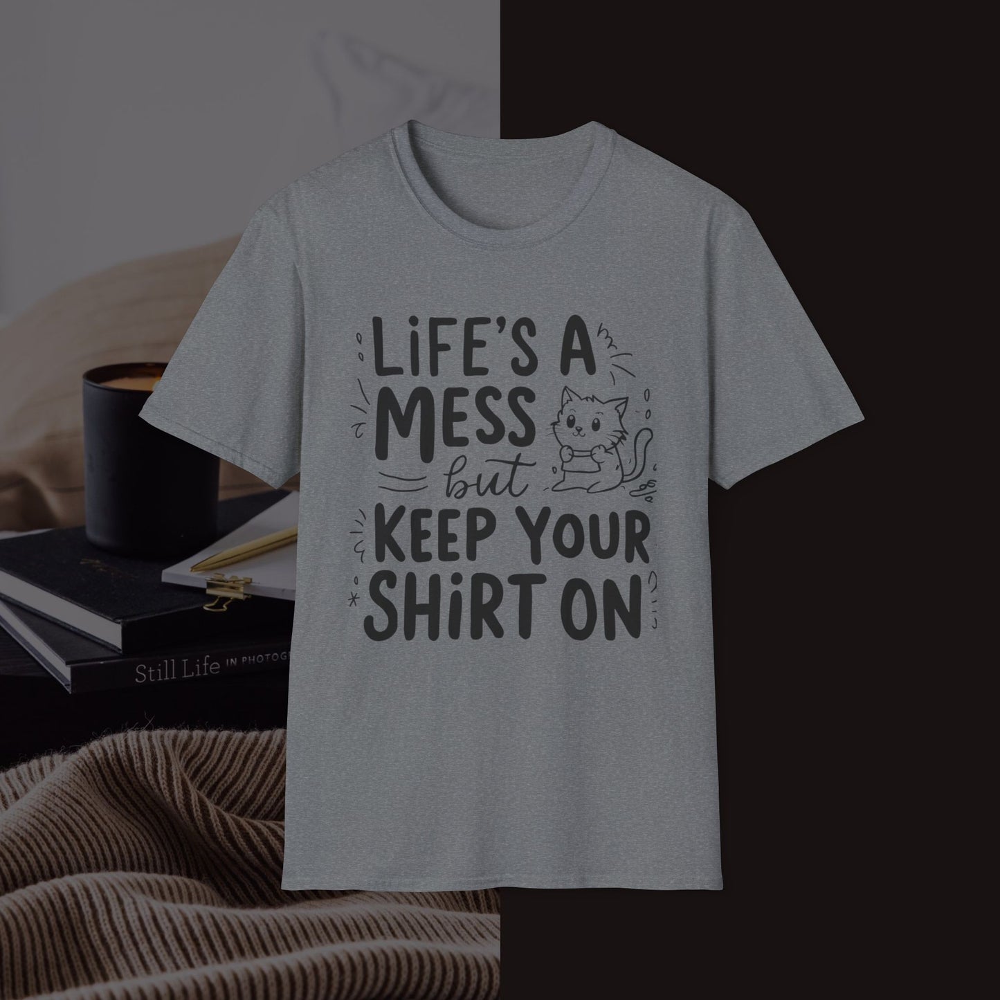 Life Messy Cotton T-Shirt