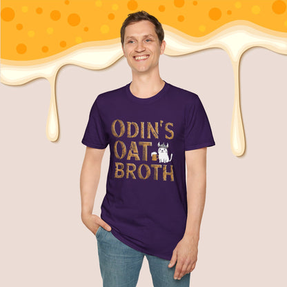 Odin Oat Broth Cotton Crew Neck Men Tshirt