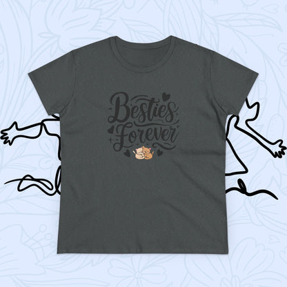 Besties Forever Women Cotton Tshirt