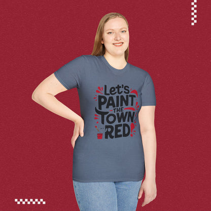 Let Paint Town Red Idiom Cotton T-Shirt