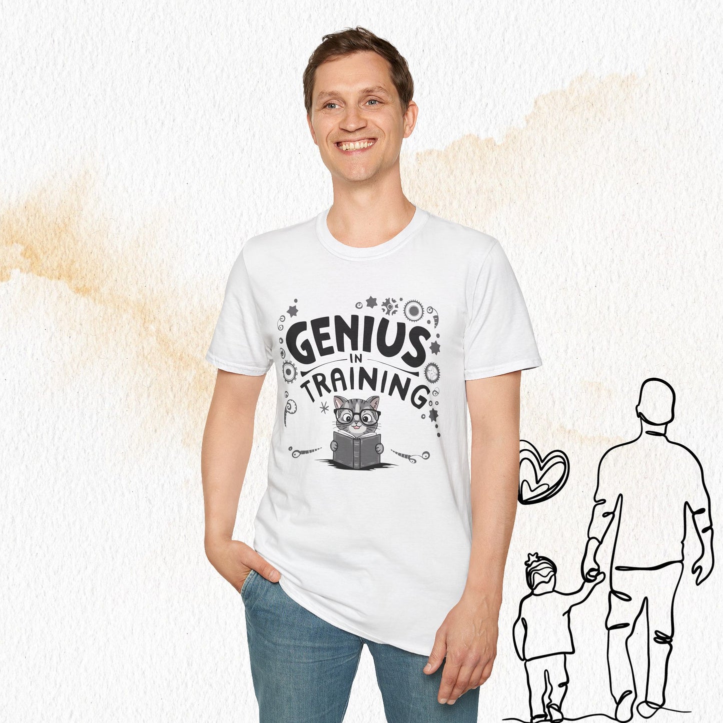 Genius In Training Cotton Men T-Shirt