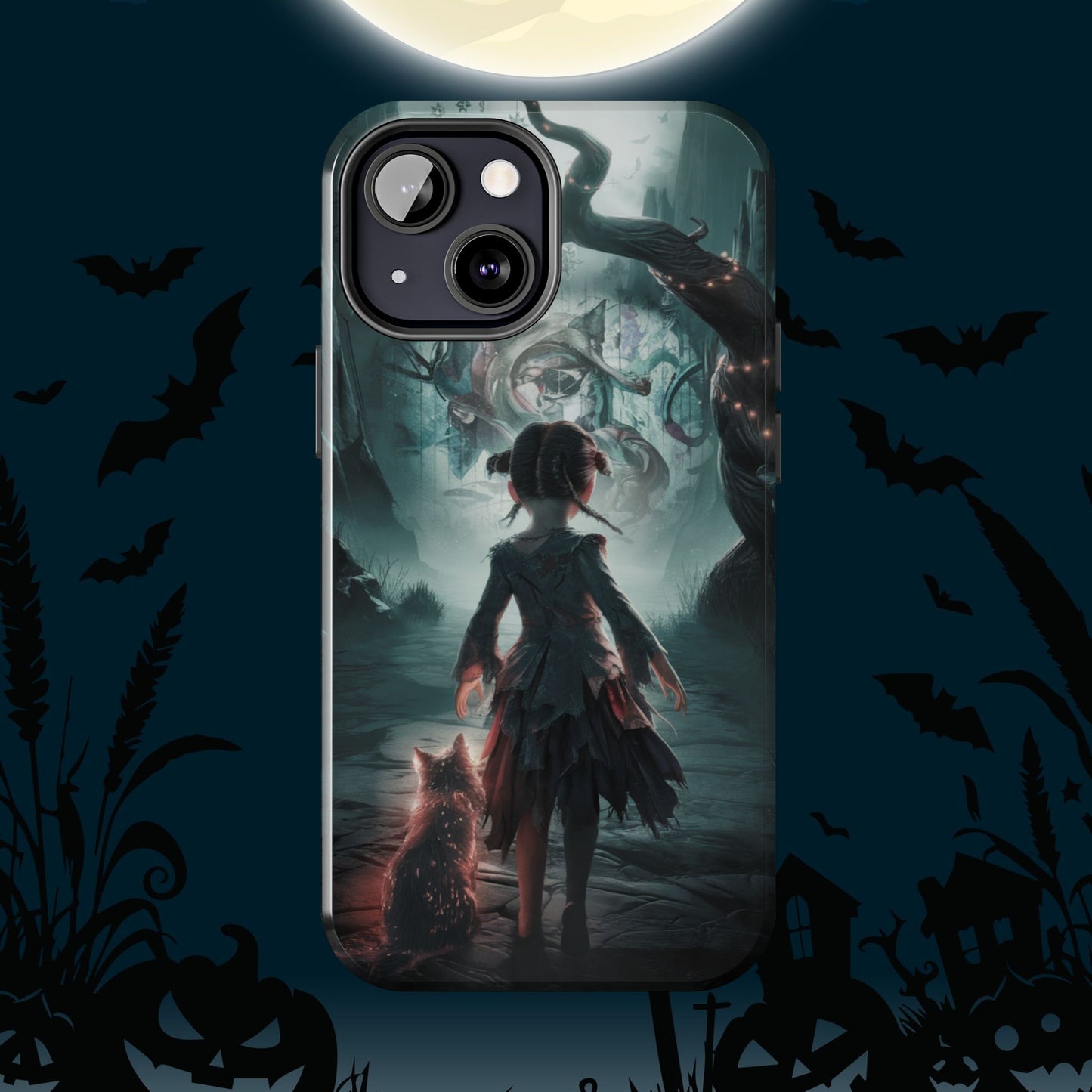 Feline Festivities Wireless Charging Support Tough Case.