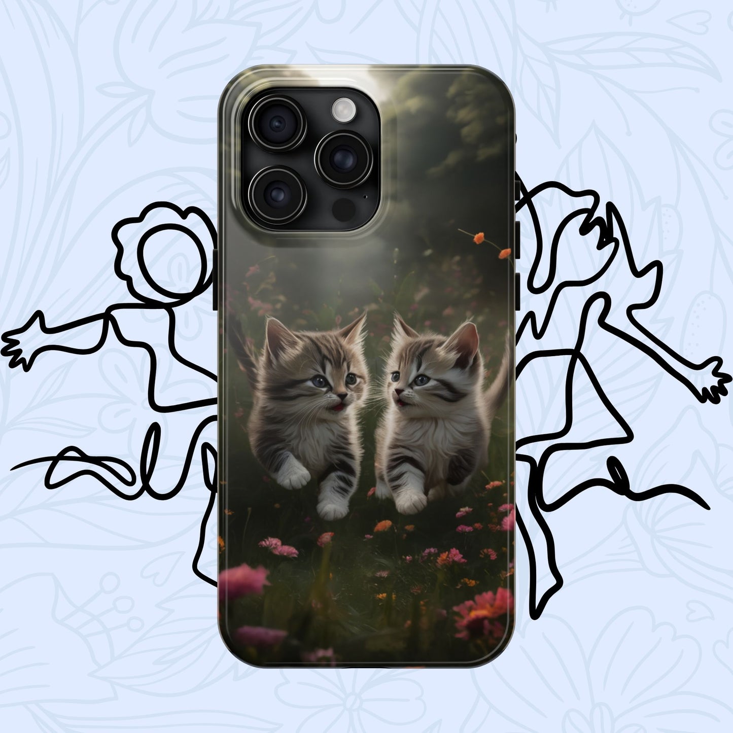 Furever Friends Wireless Charging Support Tough Case