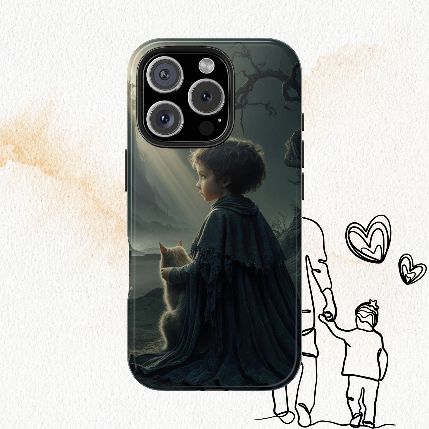 Meowtime Mate Wireless Charging Support Tough Case.