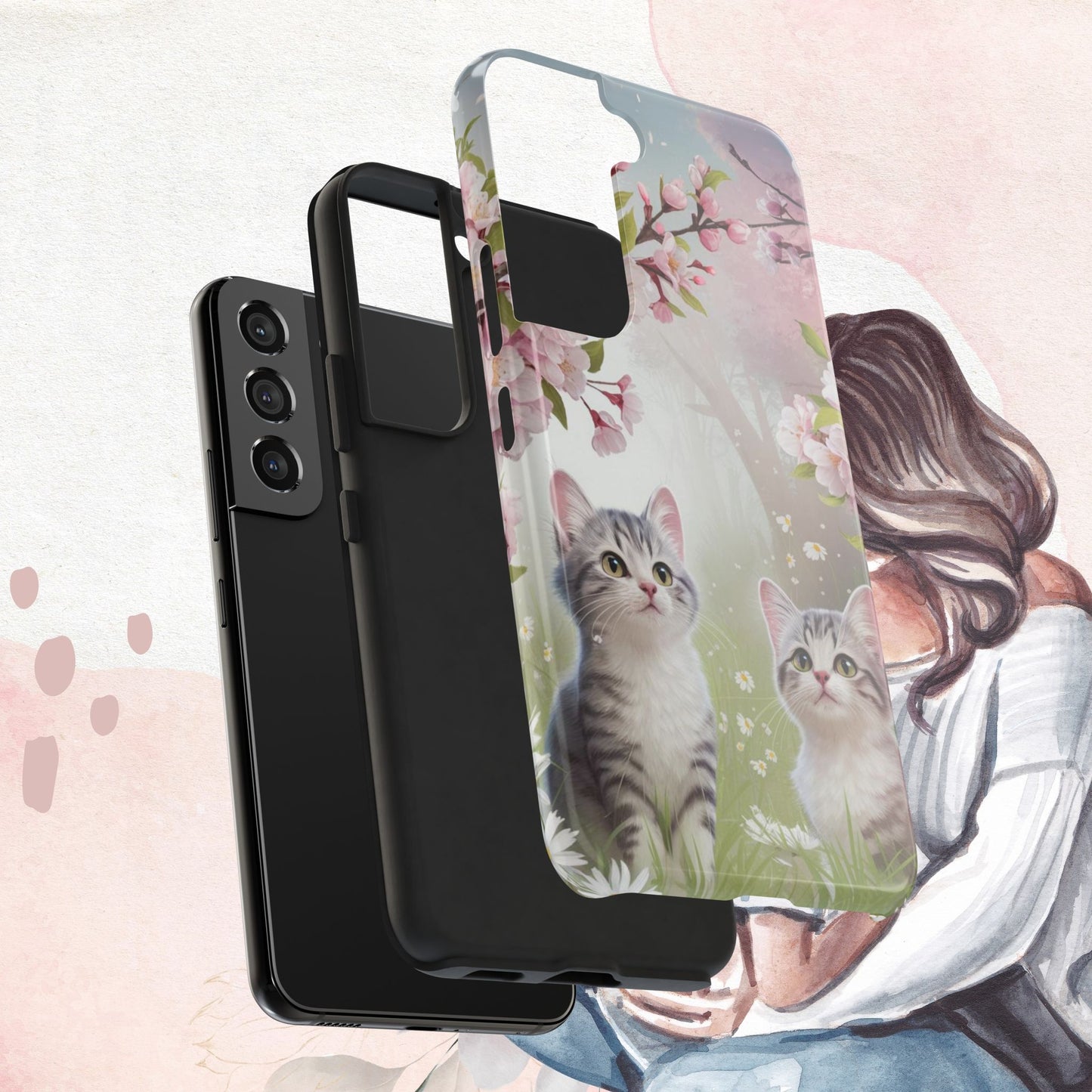 Lavender Lullaby Wireless Charging Support Tough Case