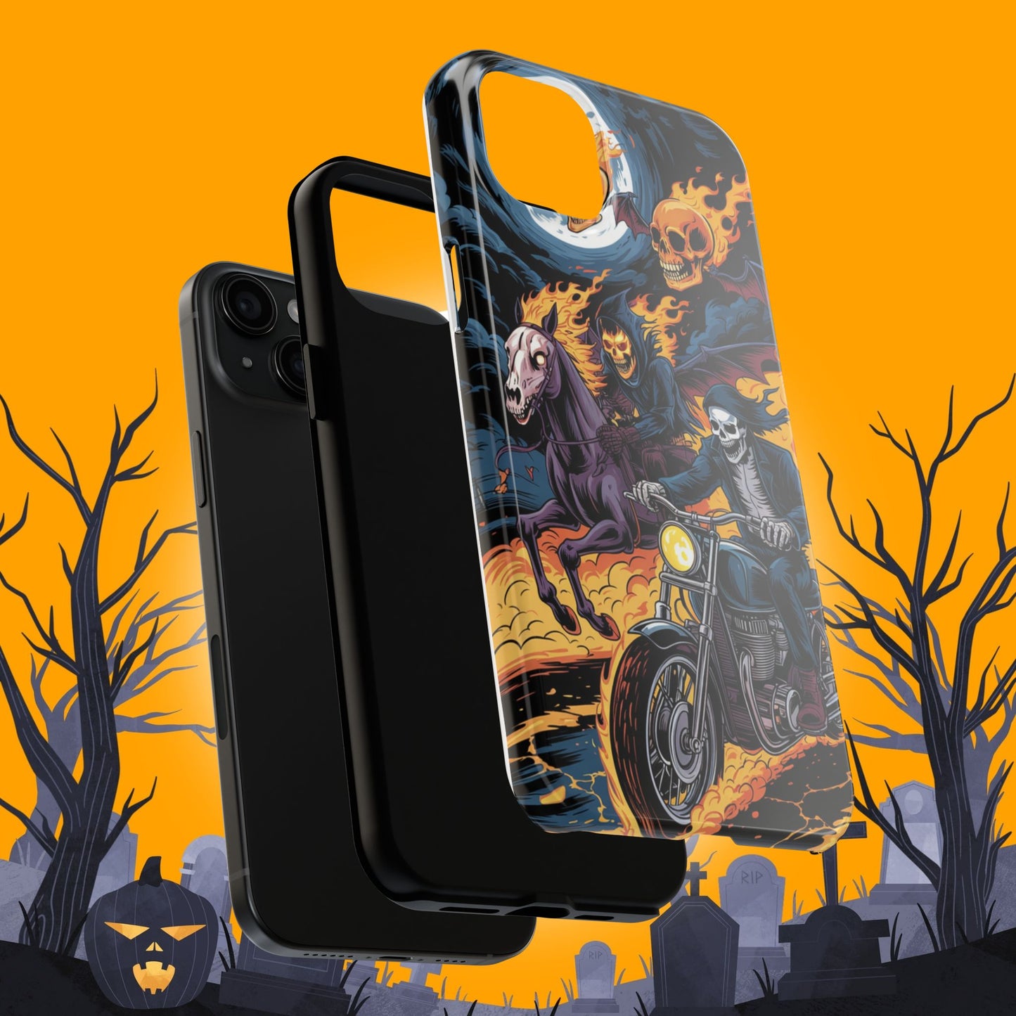 Ghost Riders Wireless Charging Support Tough Case