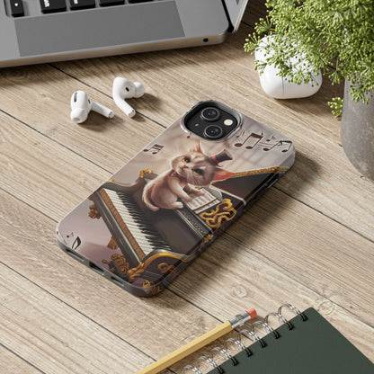 Meowsic Shield Wireless Charging Support Tough Case