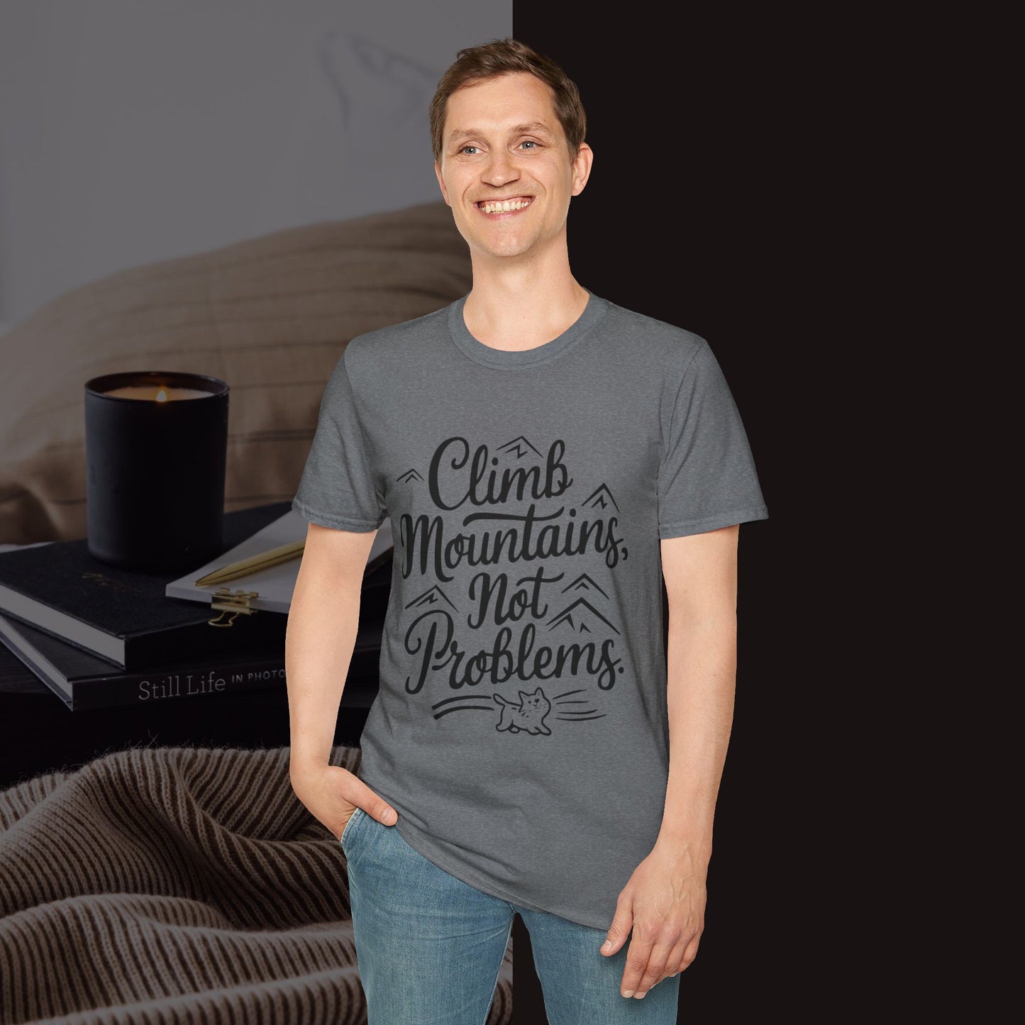 Climbing Mountain Cotton Men tee
