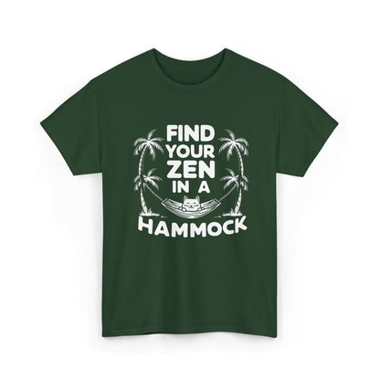 Find Your Zen In A Hammock Cotton tee