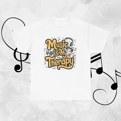 Music Is My Therapy Unisex Cotton Tshirt