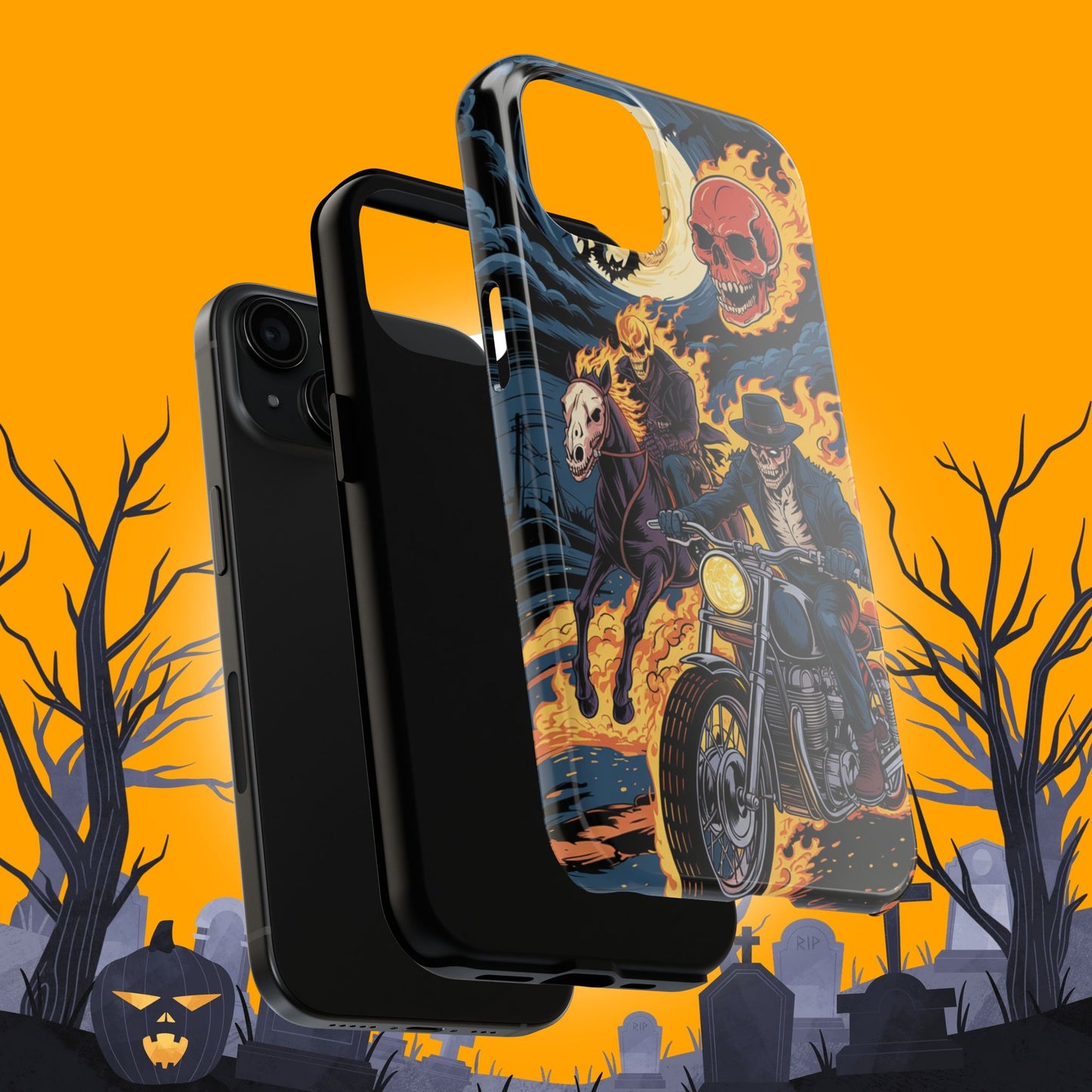 Ghost Rider Wireless Charging Support Tough Case