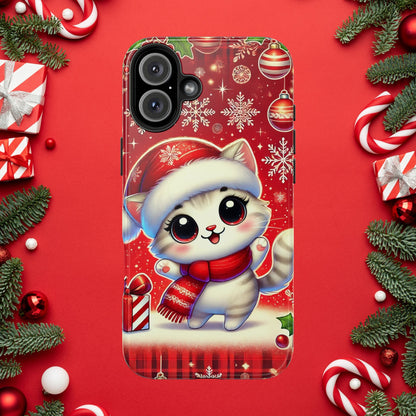 Merry Meows Wireless Charging Support Tough Case