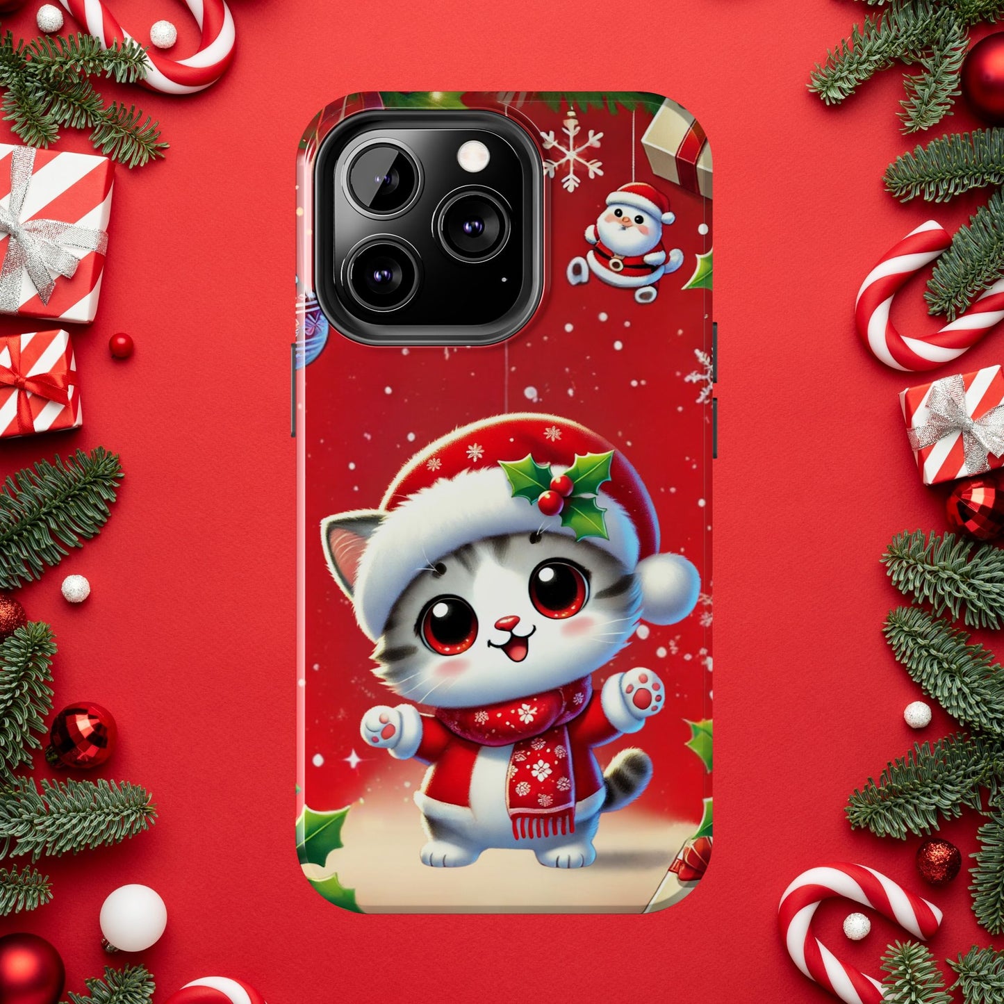 Purrfect Wishes Wireless Charging Support Tough Case